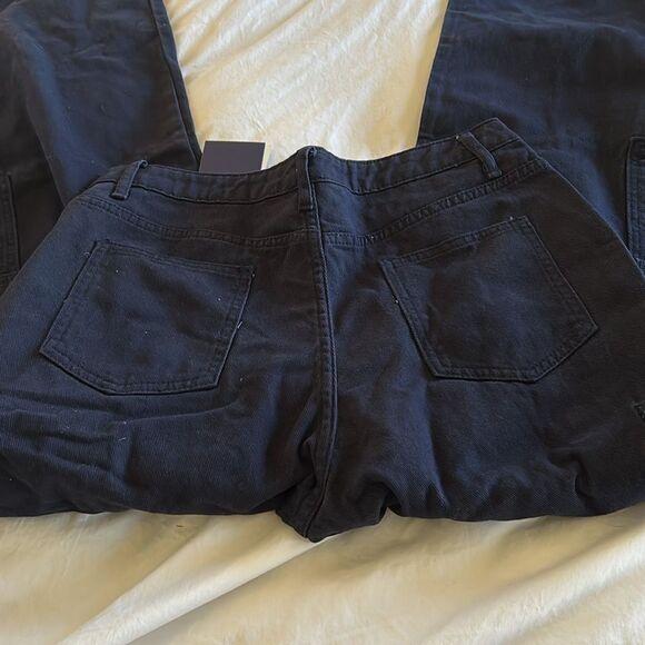 AELFRIC EDEN MULTI POCKET CARGO PANTS, Denim, Navy Blue, size 31, NWT - Picture 5 of 10